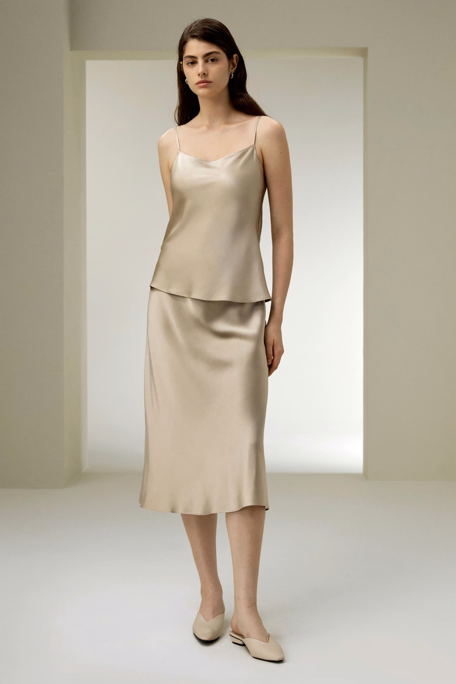 Top in Seta Charmeuse a Doppia Faccia