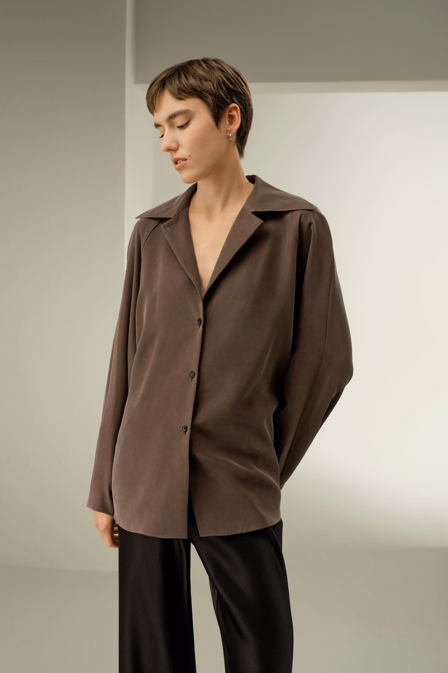 Camicia di Seta Multiposizionale