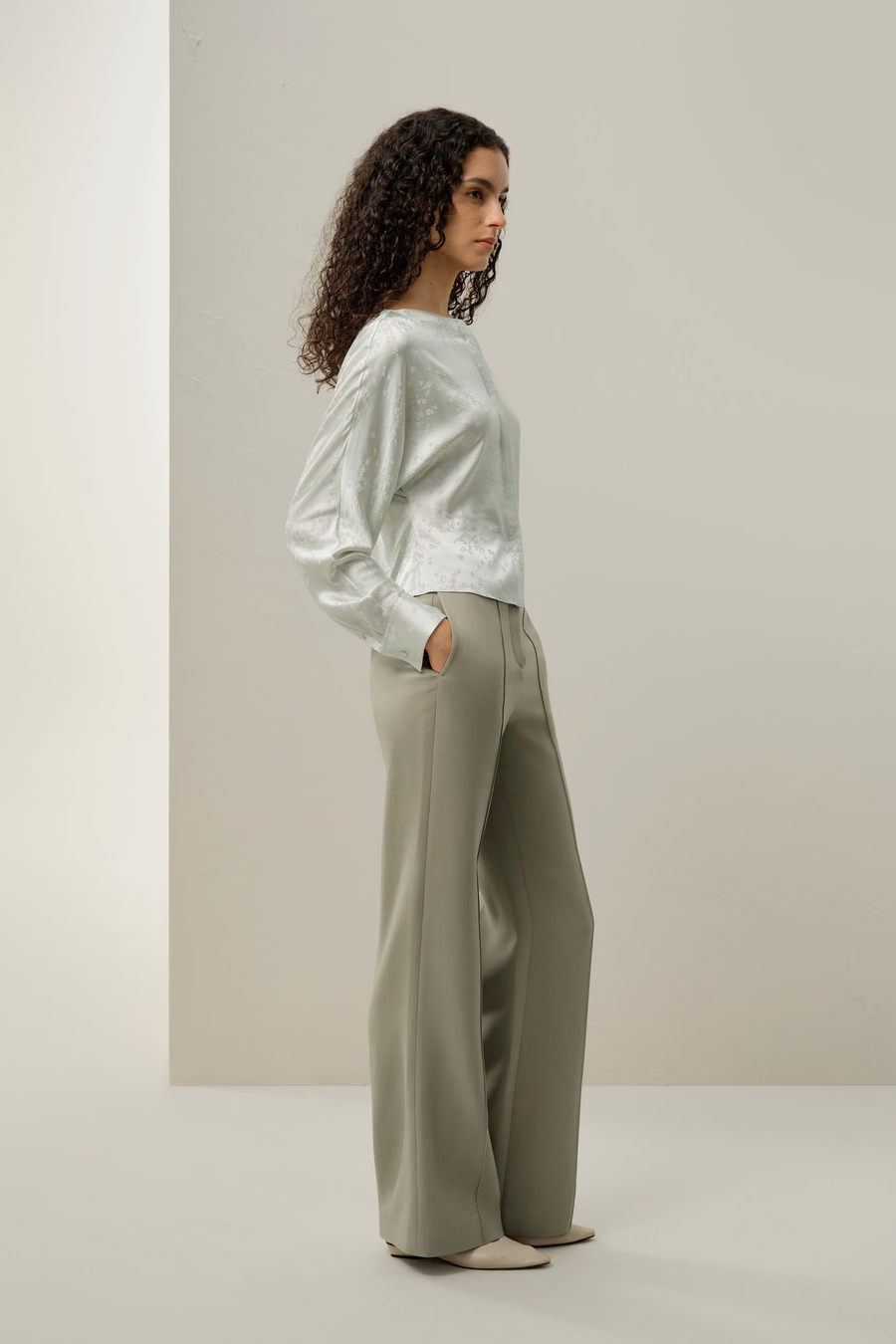 Blusa in seta jacquard YING
