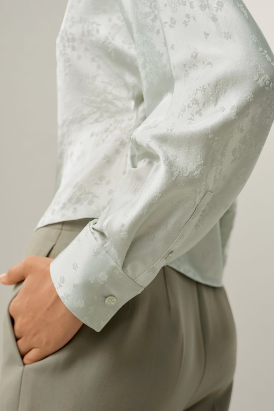 Blusa in seta jacquard YING