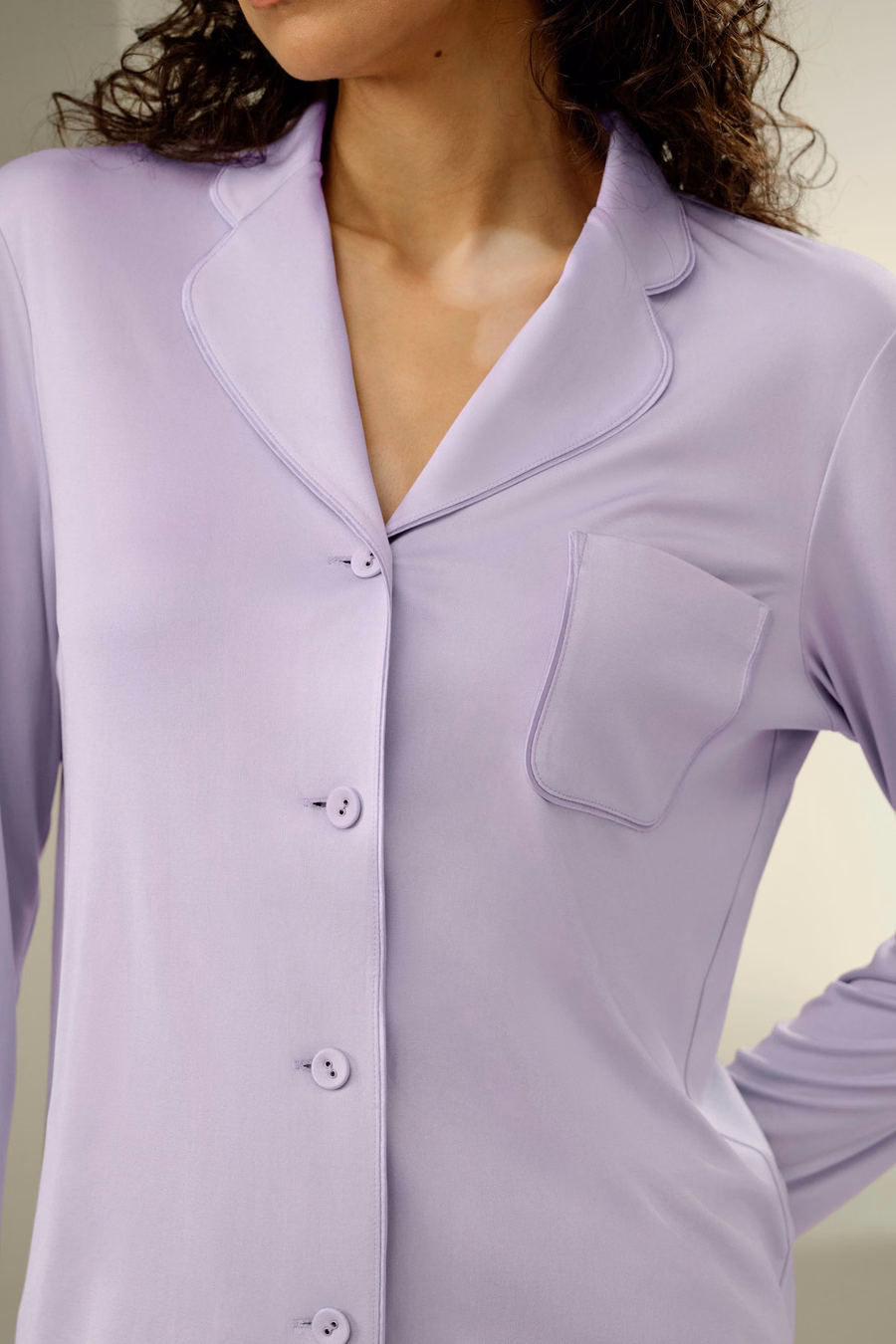 Set di Pigiama Classico in Seta Jersey
