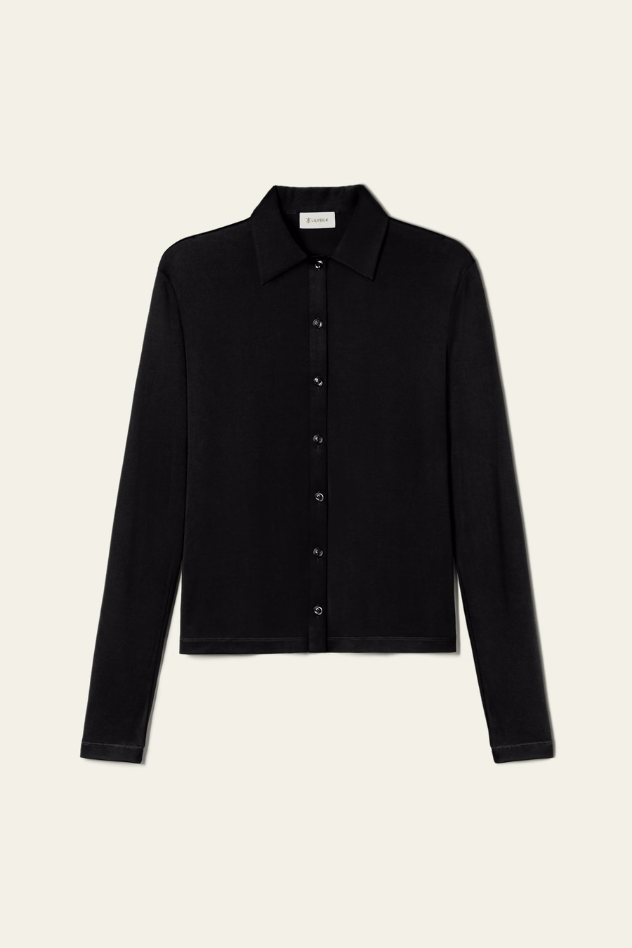 Camicia Basic Slim in Jersey di Seta