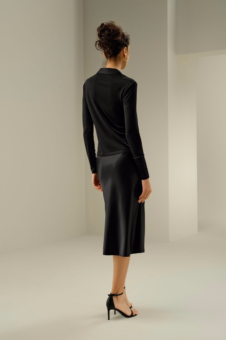 Camicia Basic Slim in Jersey di Seta
