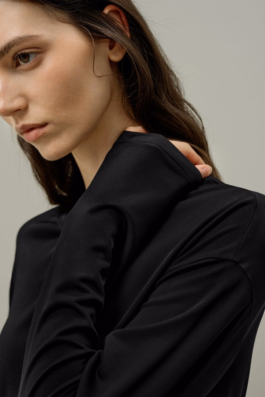 Top rilassato in jersey di seta Breeze