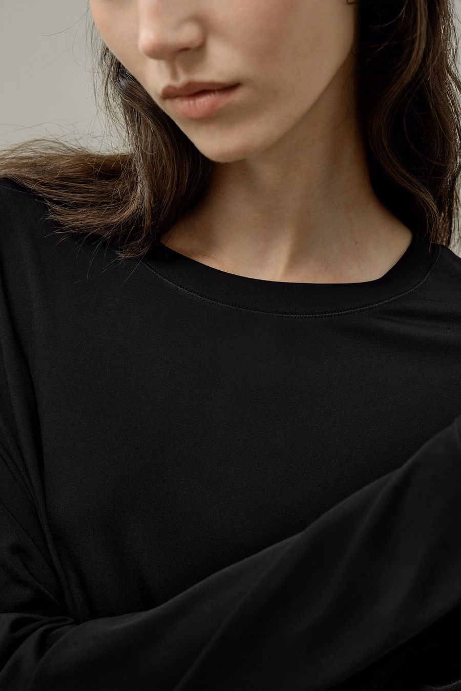 Top rilassato in jersey di seta Breeze