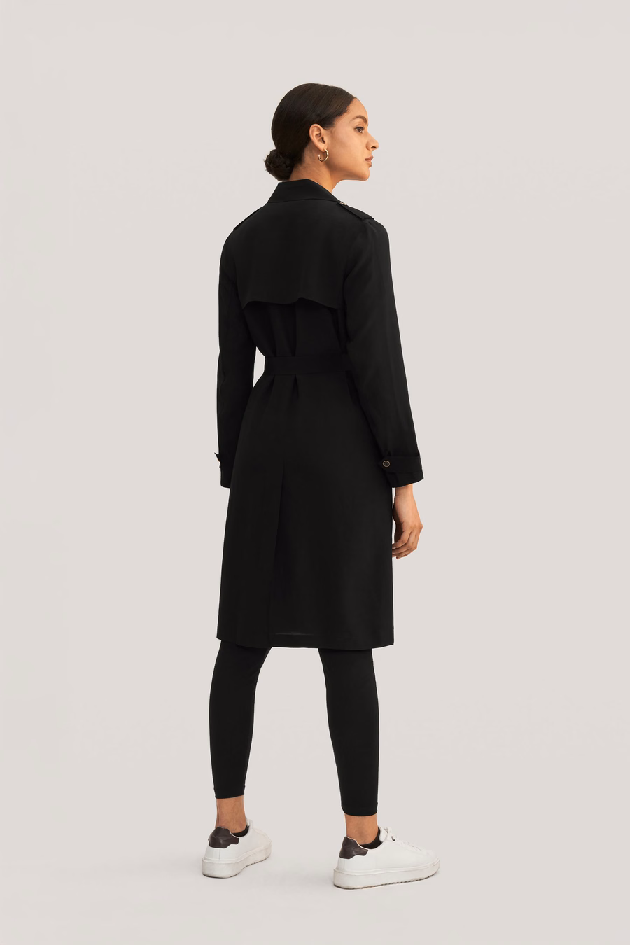 Classico Trench Coat in Seta Doppiopetto