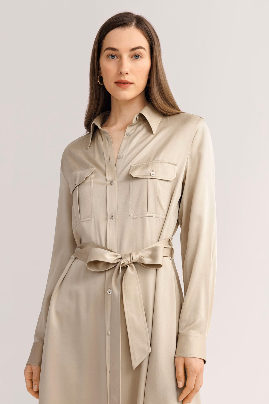Abito Trench Pocket Lavato SABBIA