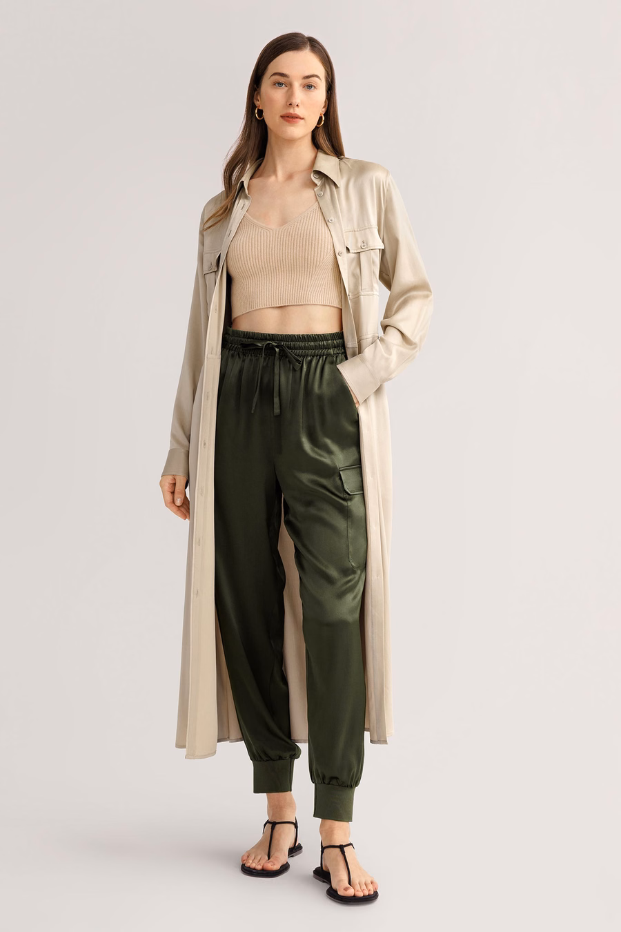 Abito Trench Pocket Lavato SABBIA