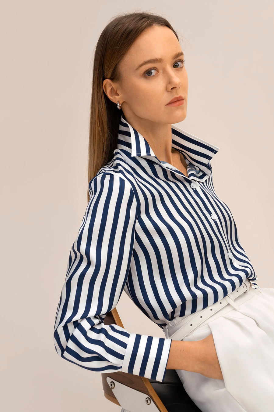 Camicia di seta Amalfi a righe