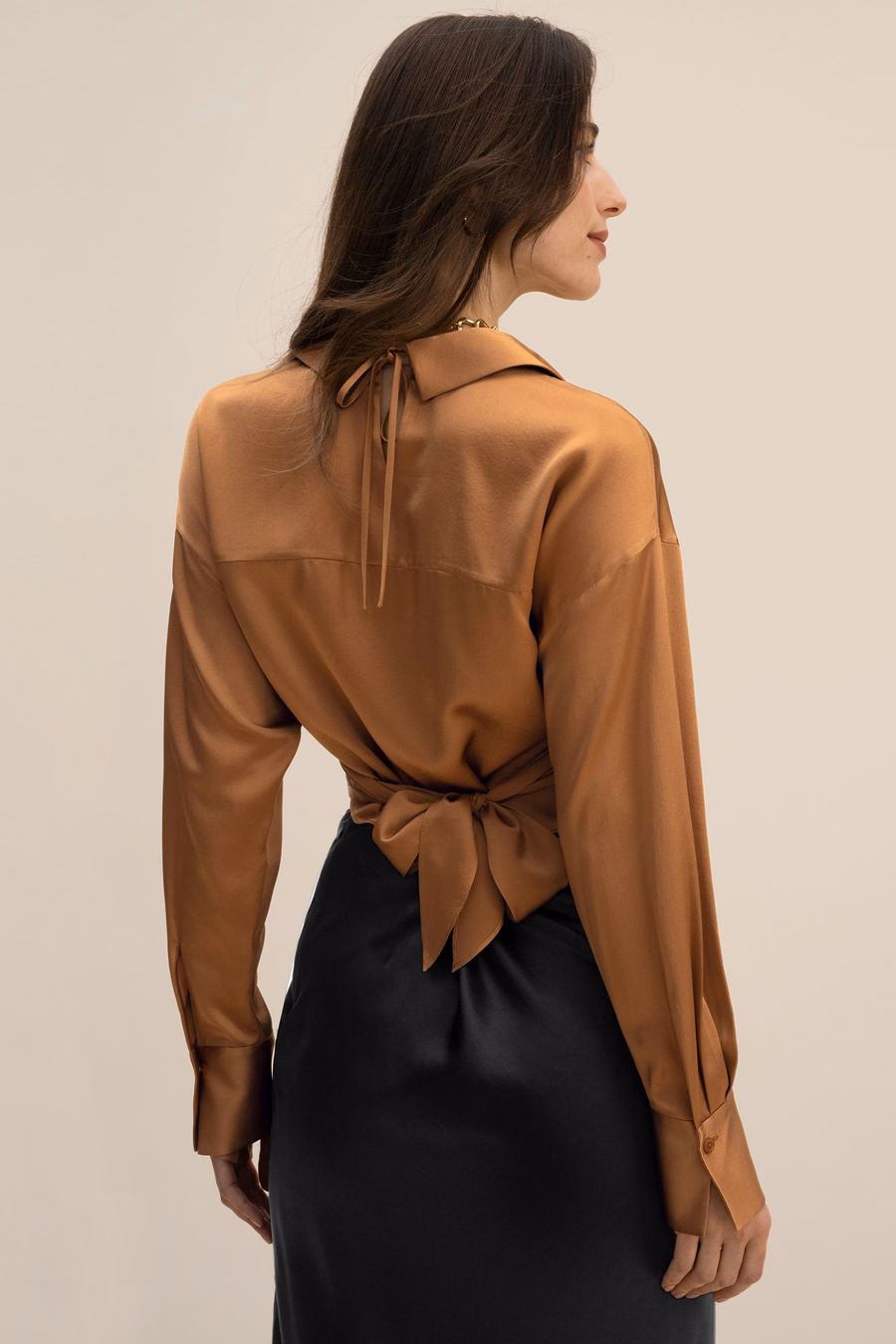 Camicia corta avvolgente
