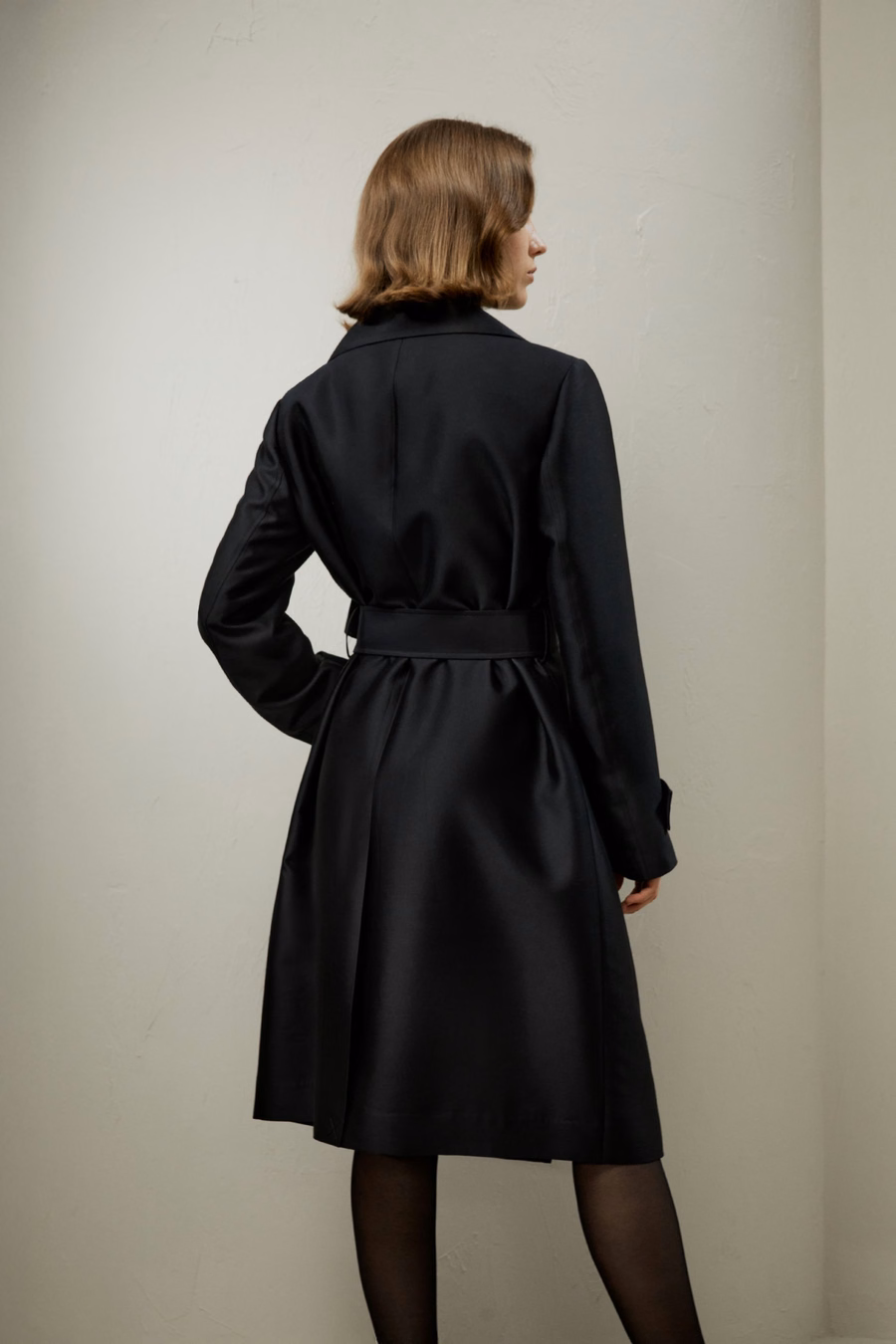 Trench in misto seta-lana