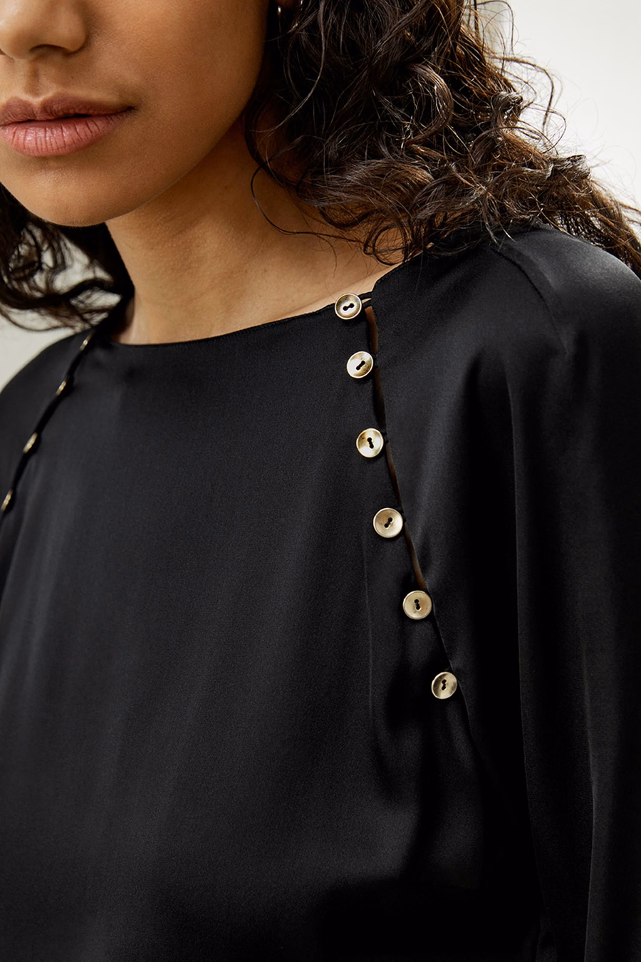Top in seta cropped