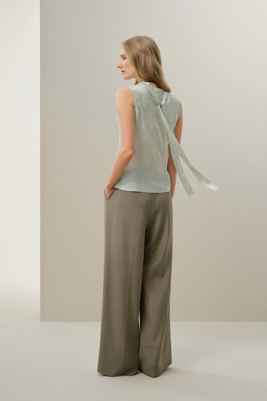 YING Top in Seta Jacquard