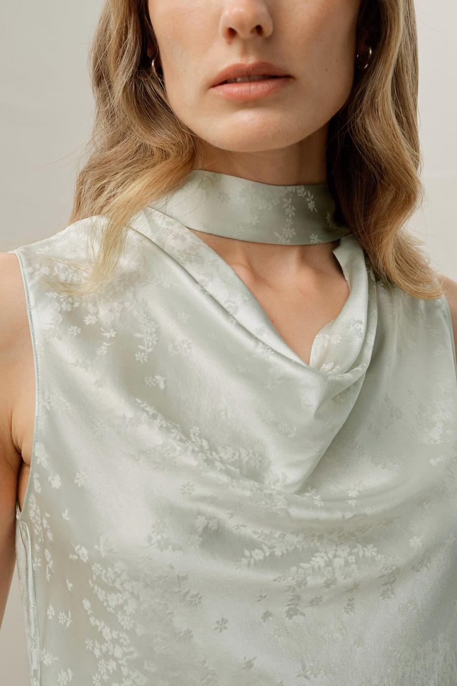 YING Top in Seta Jacquard