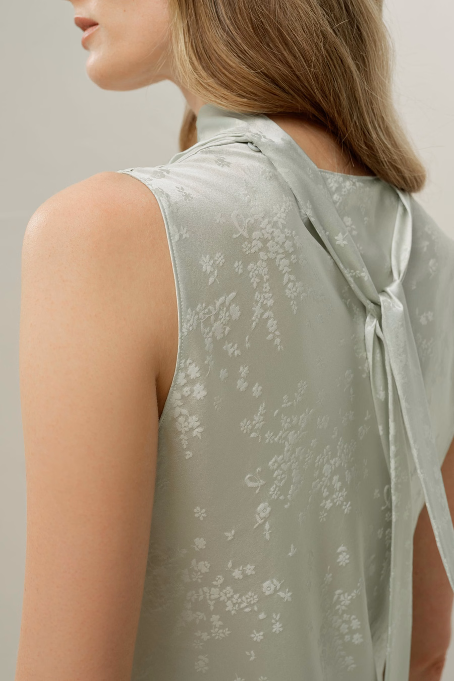 YING Top in Seta Jacquard
