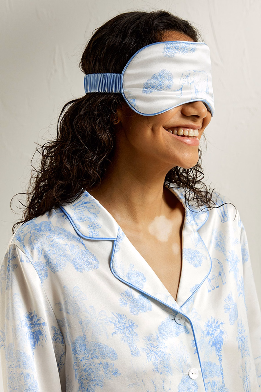 Maschera da sonno in seta La Terra