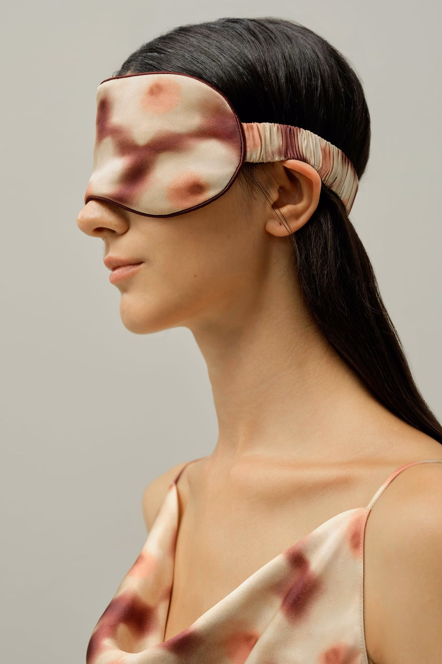Maschera per il sonno Daffodil - Realizzata con tessuto Liberty