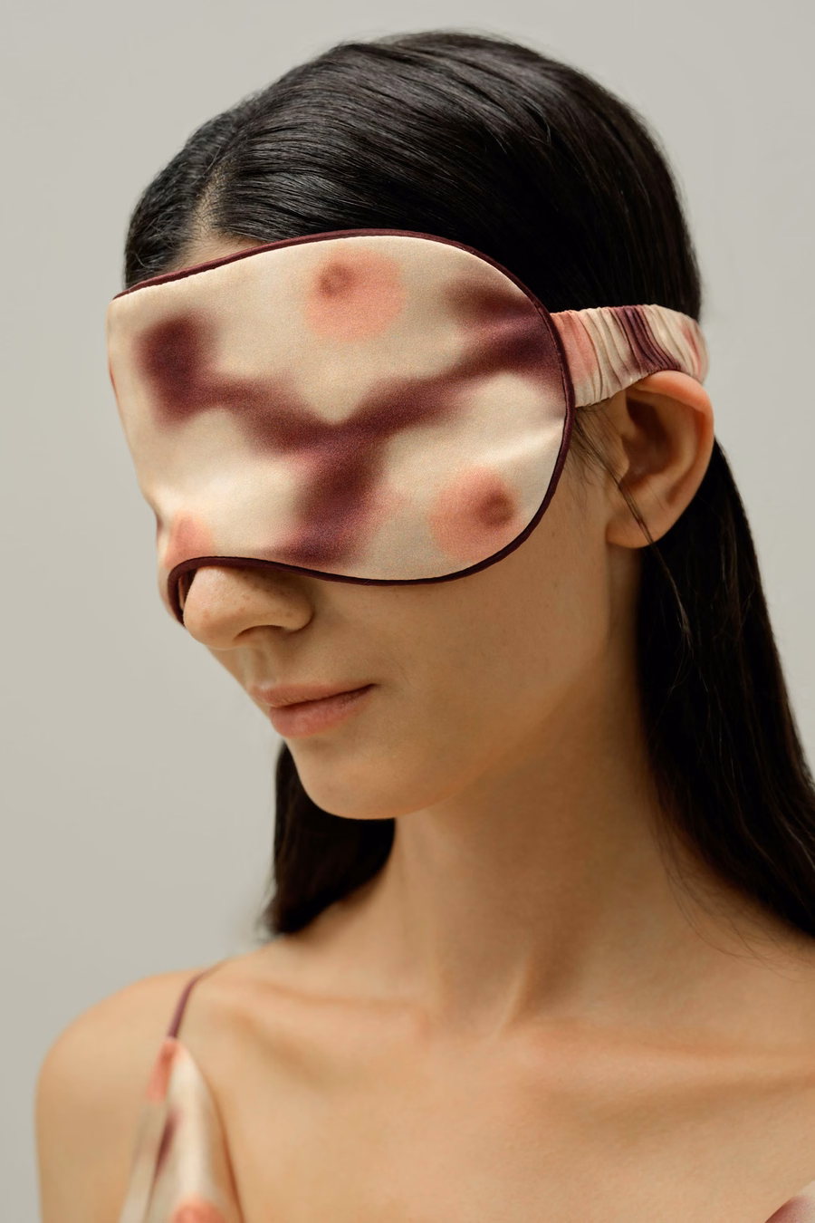 Maschera per il sonno Daffodil - Realizzata con tessuto Liberty