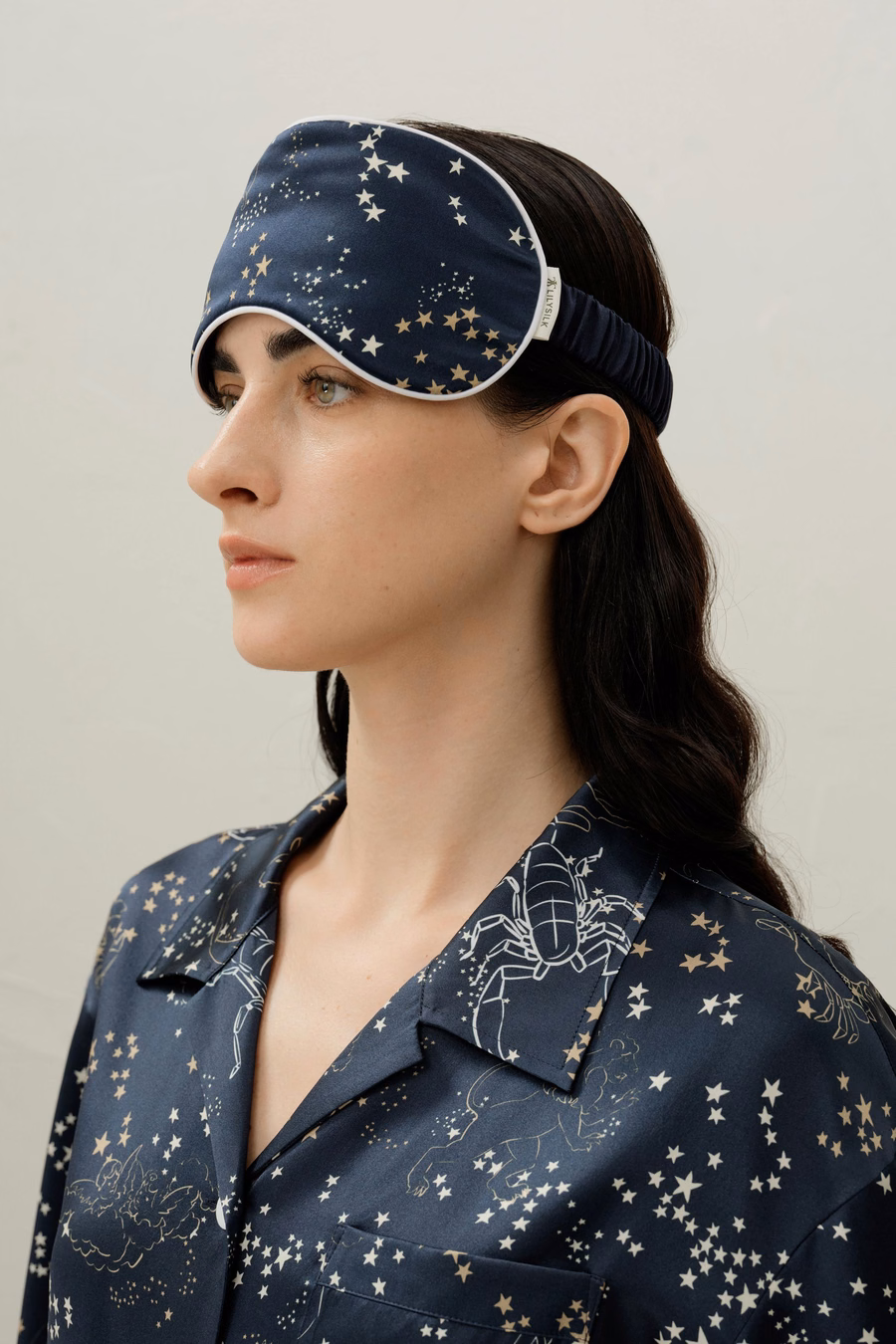 Maschera per gli Occhi di Seta Zodiacale dello Scorpione