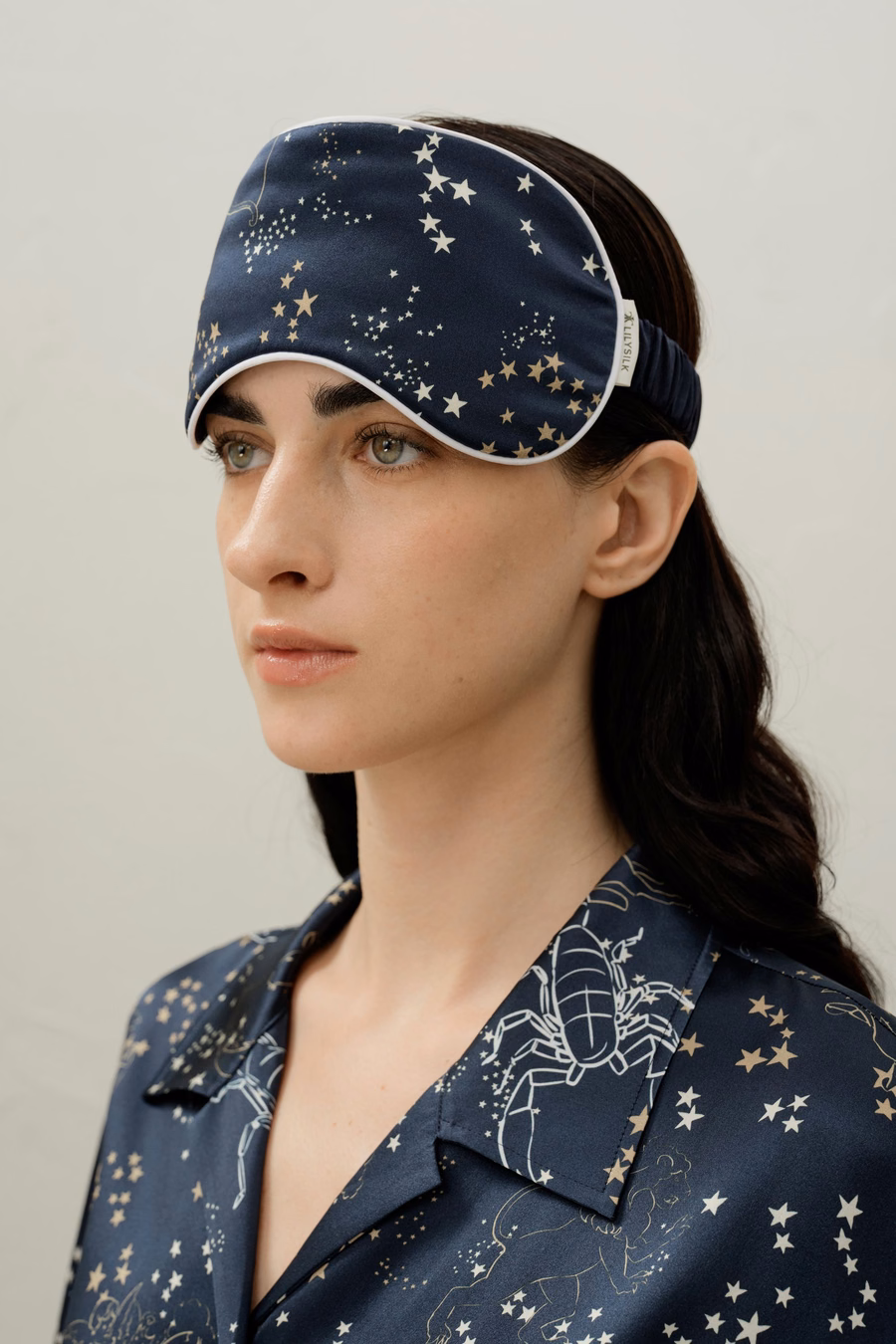 Maschera per gli Occhi di Seta Zodiacale dello Scorpione
