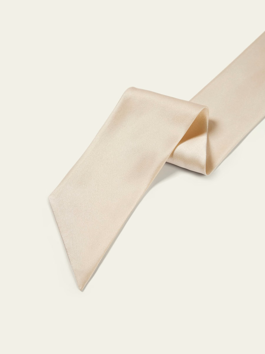 Cappello per capelli a treccia in seta con nastro